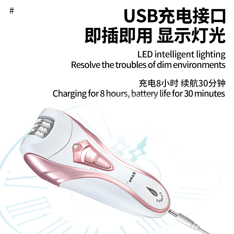 Kemei kemei cross border extractor para mujeres KM-3010 lady shaver depilador shaver para mujeres Application Scenario