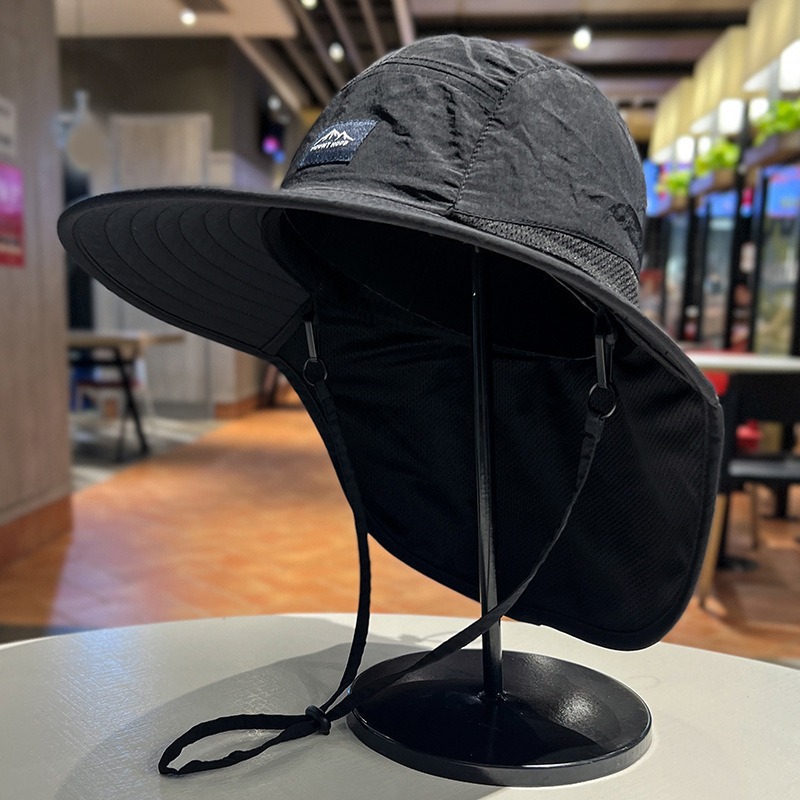 Men's 2025 new style fishing cap, shawl, sun protection, UV protection, outdoor mountaineering special hat for women Specification image