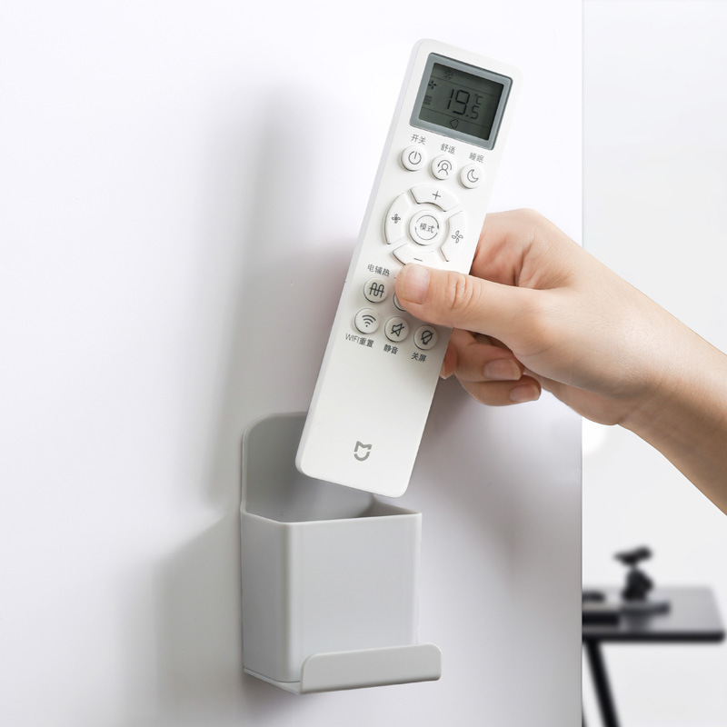 1114 遥控器收纳架壁挂式免钉手机充电支架浴室化妆工具收纳盒产品图