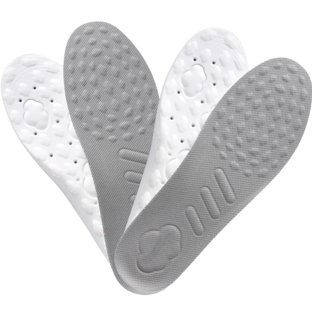Venta directa de fábrica espuma pu alta bala cómodo pisar fee sensación de nube masaje se puede cortar baloncesto deportes plantilla para hombres y mujeres Specification image