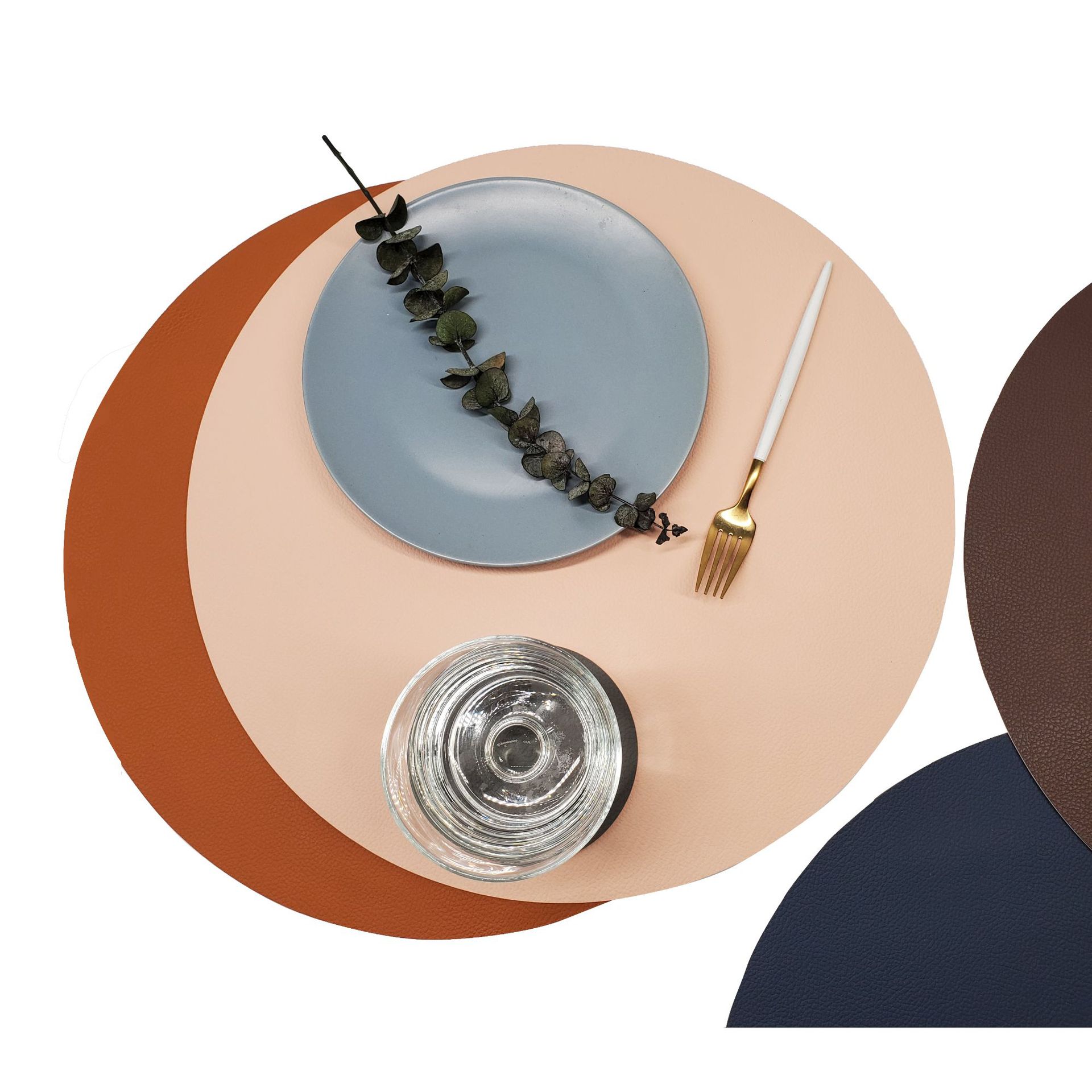 杯垫/餐桌垫/餐桌防烫垫/硅胶杯垫/无尘纸杯垫白底实物图