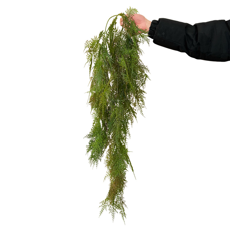 Artificial green plants, wall-hung orchids, hanging green plants, ferns, wall pipes, ceiling decorations, fern leaves, vines Application Scenario