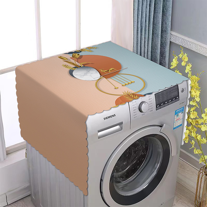 滚筒洗衣机防尘盖布防水防油免洗pvc全自动洗衣机套罩通用防晒布