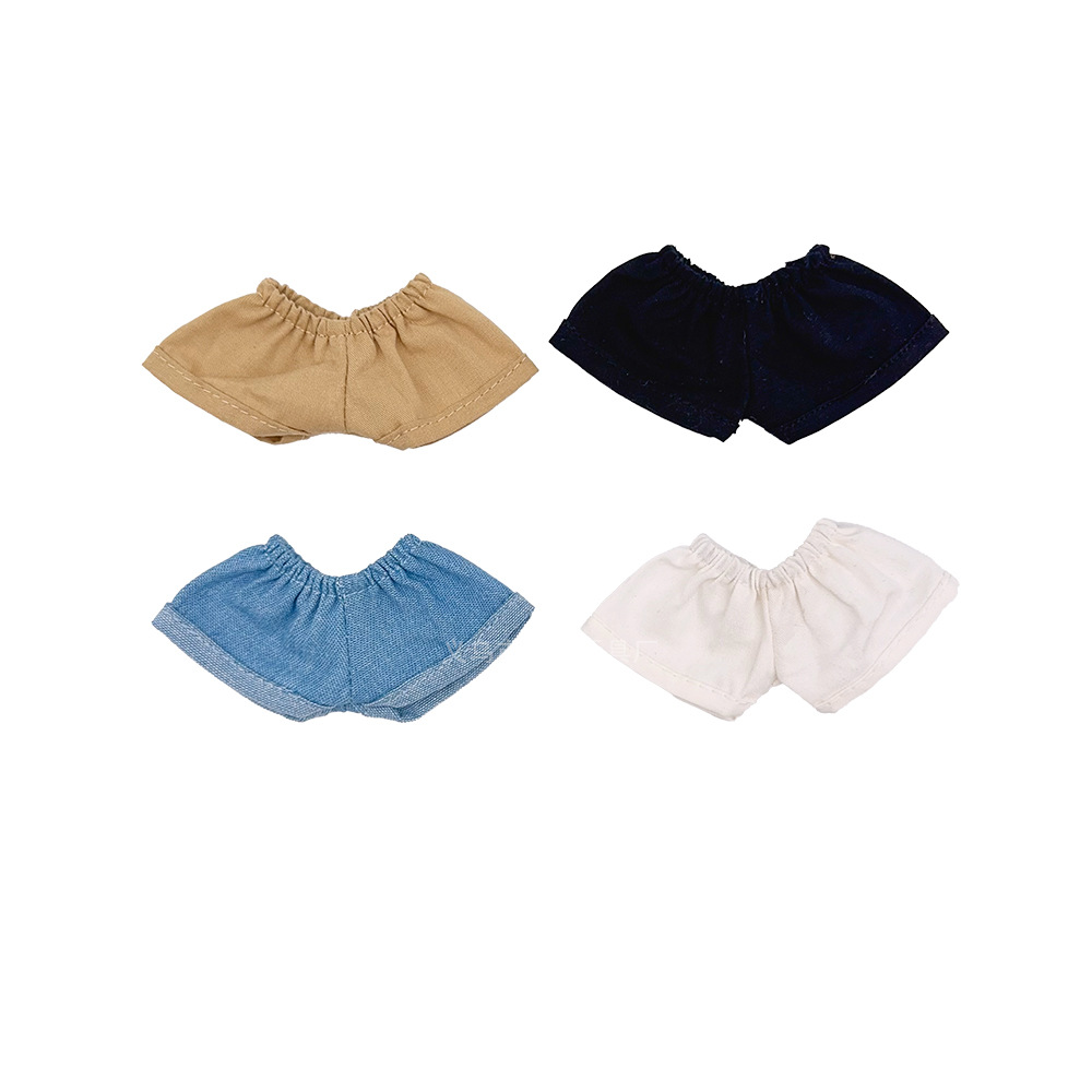 Wholesale of new plush toy clothes, denim shorts, safety pants, cute plush dolls, doll pants, accessories and replacement sets Item Picture