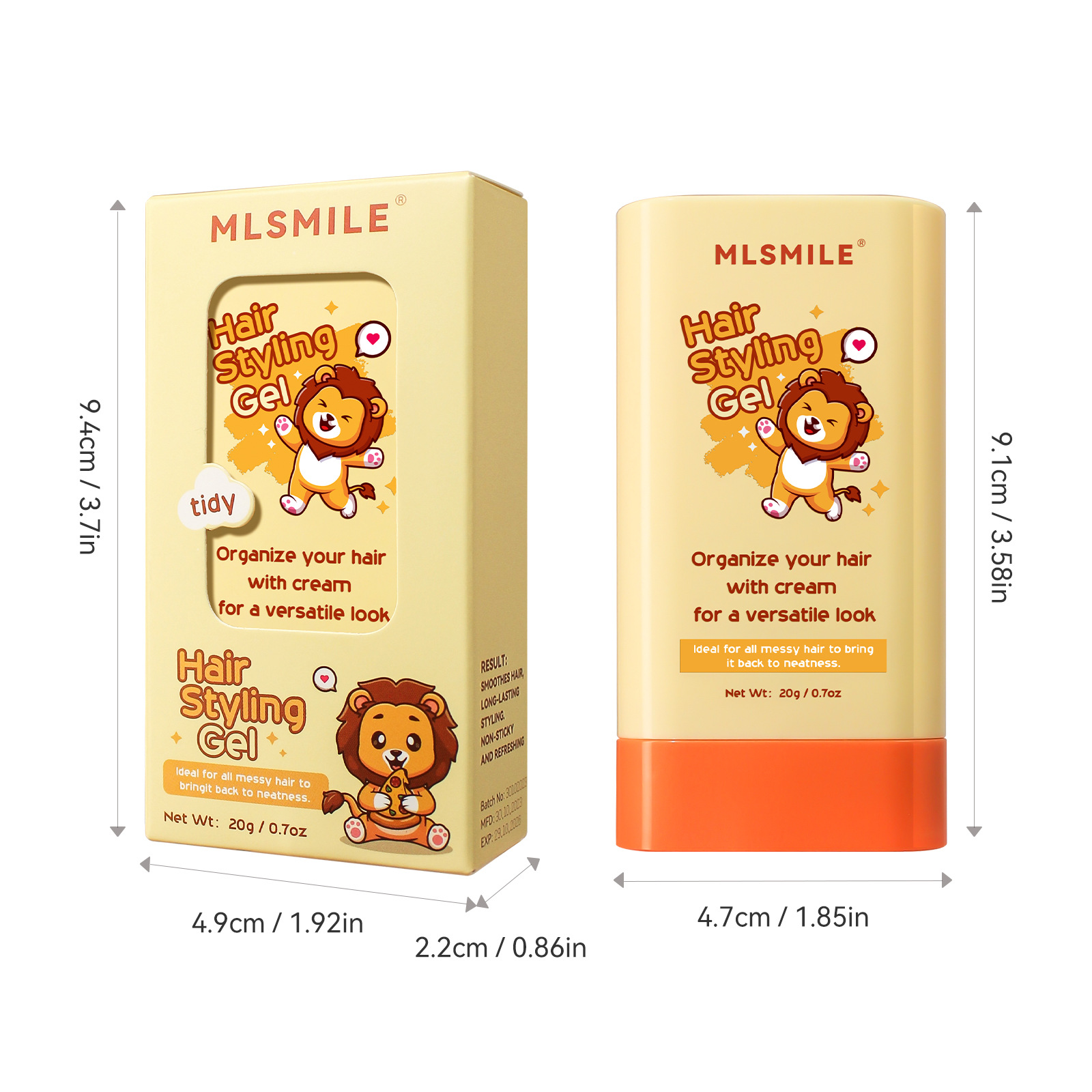 Cross-Border Exclusive Children's Hair Crushing Comb, Men's And Women's Hair Styling And Crushing Cream, Anti-Frizz Hair Crushing Wonder, Hair Wax Stick Item Picture