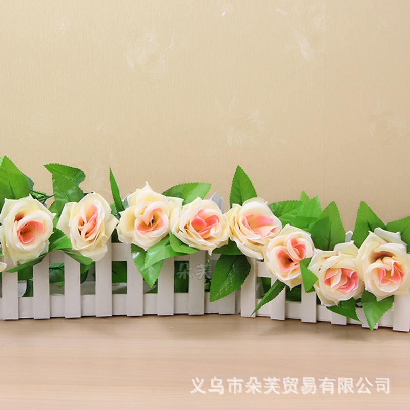 Dove artificial flowers, artificial flowers, silk flowers, vines, air conditioners, water pipes, wedding arches, wrapped decorative flowers, roses Specification drawing