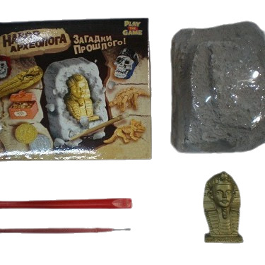 儿童恐龙木乃伊金币盲盒系列考古挖掘科学实验手工益智玩具考古白底实物图