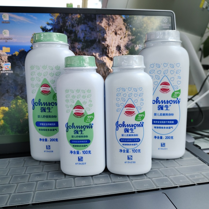 强生新生儿宝宝爽身粉爽肤舒缓热痱专用婴儿玉米痱子粉儿童爽身粉