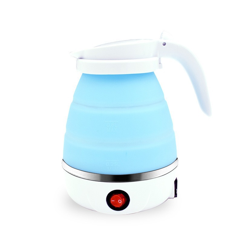 Gift wholesale, foreign trade export, folding kettle, household portable small foldable kettle, silicone mini kettle details Picture