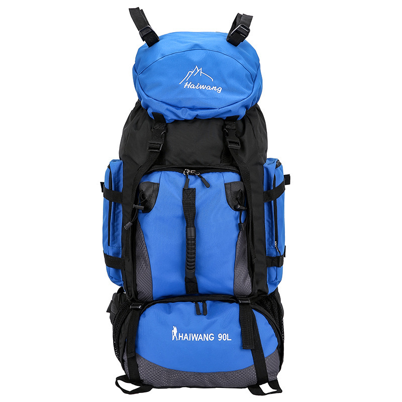 Cross-border men's and women's outdoor sports wholesale 90L large-capacity new backpacks, hiking bags, travel bags and luggage bags