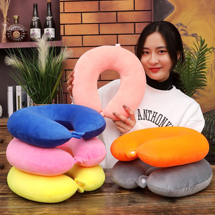 Wholesale U-shaped pillows, pillow gifts, U-shaped pillows, office nap pillows, travel neck pillows, airplane neck protectors, cross-border exclusive supply Specification image