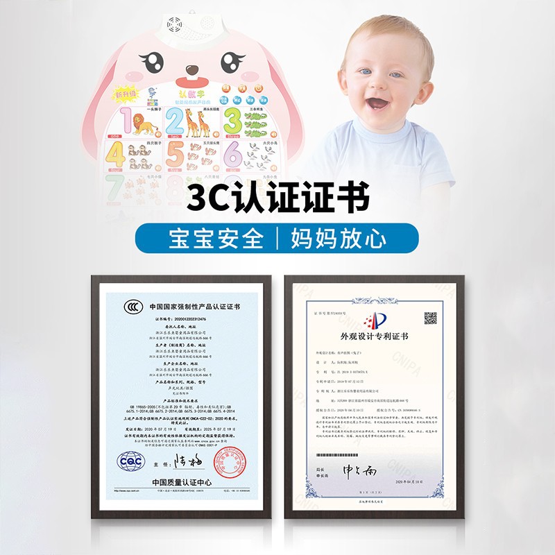 [zoom dai hair] murales de voz del bebé voz de los niños educación temprana alfabetización pinyin aprendizaje alfabeto pegamento de pared Application Scenario