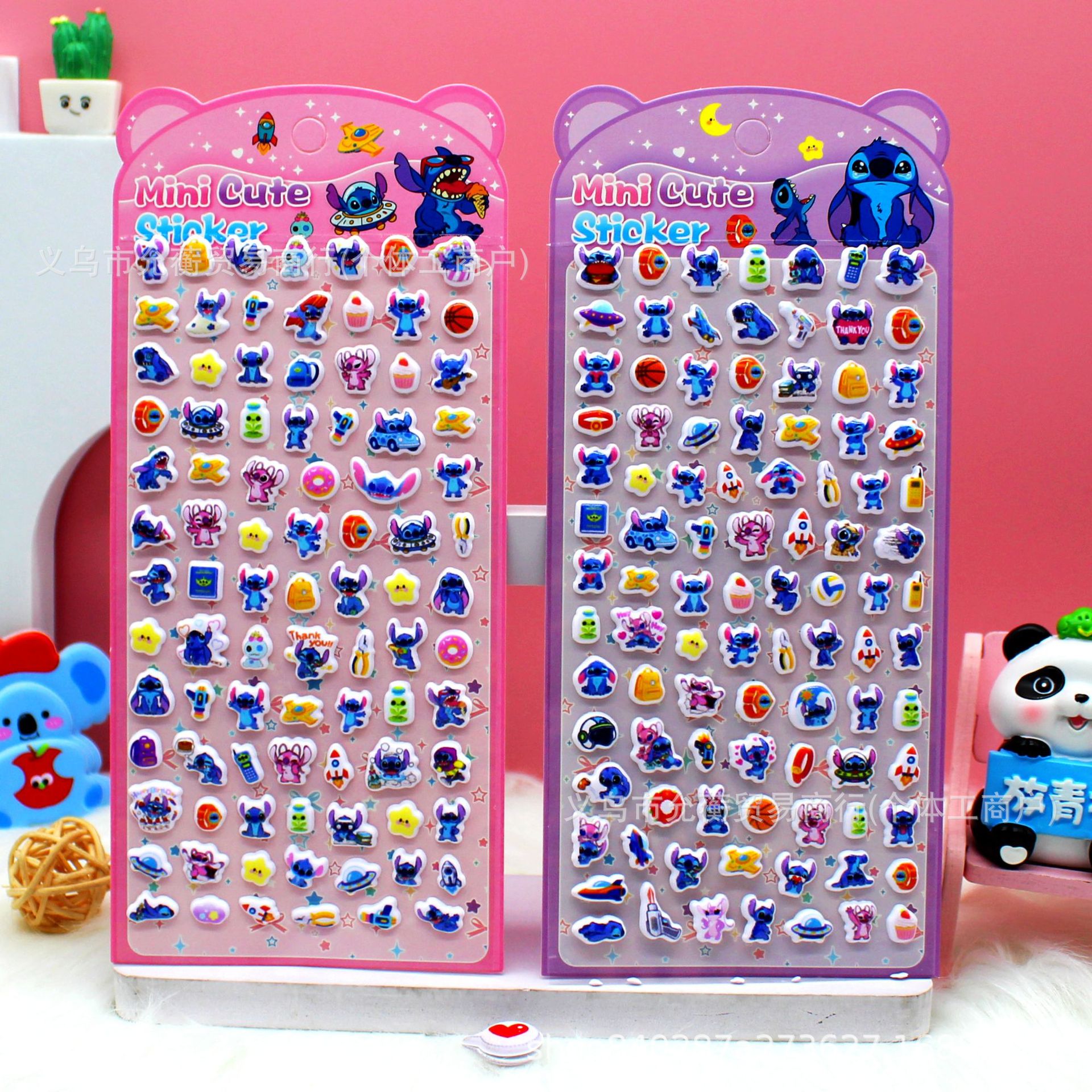 New cartoon cute mini cute foam stickers, three-dimensional children's stickers, educational decoration photo album, mobile phone material stickers, waterproof stickers details Picture