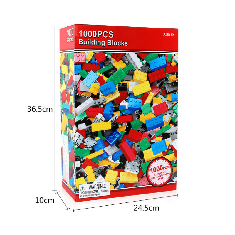 1000 small color box small particle building blocks compatible with multiple brands, DIY kindergarten hands-on and brain-stimulating educational toys