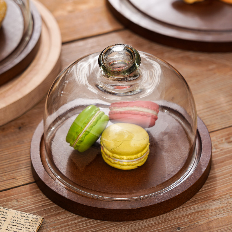 Amazon venta caliente retro bambú y madera pastel bandeja hogar sala de estar plato de dim sum partido dulce stand de exhibición compota Specification image