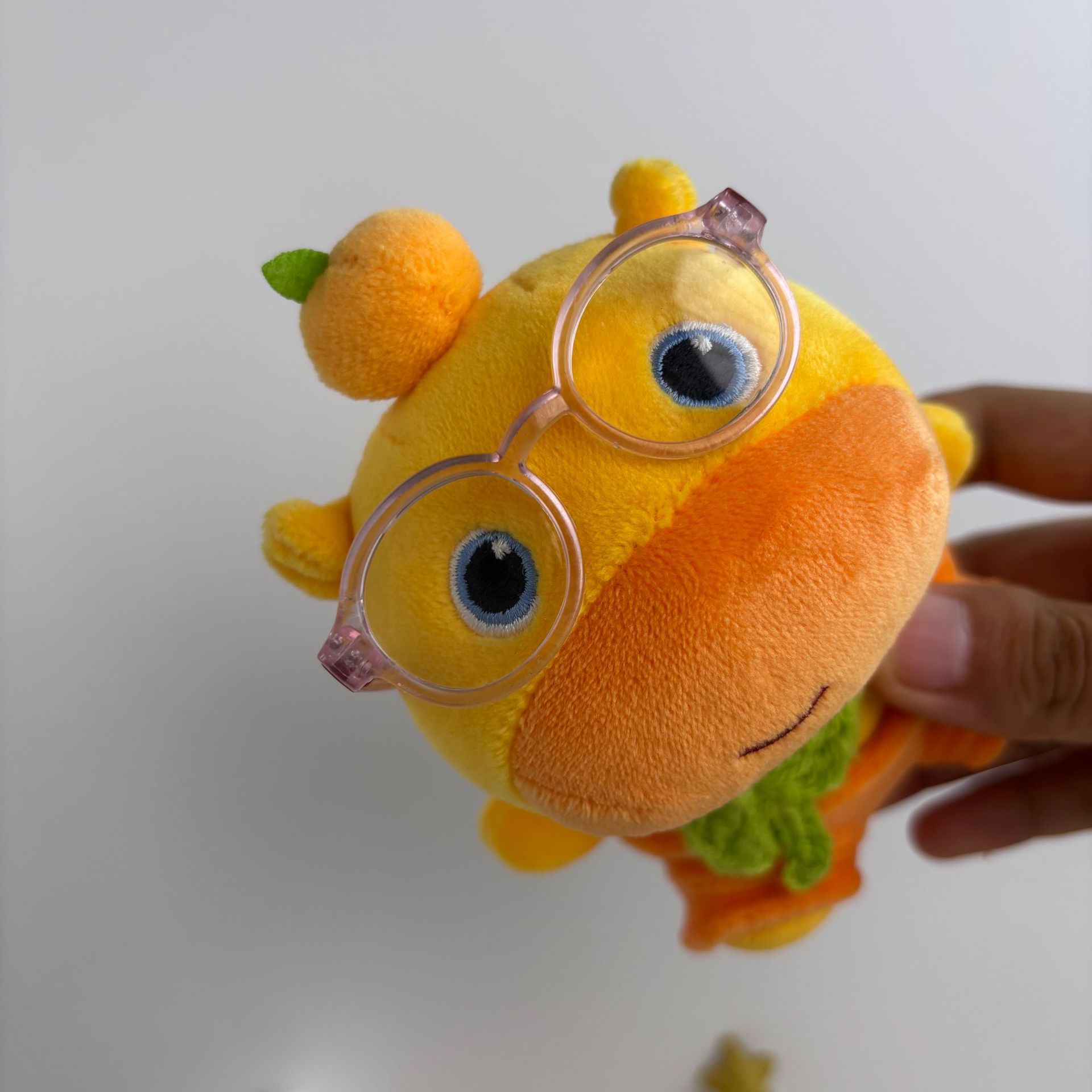 【 With Lenses 】 Capybara Lulu Glasses Baby Dress 10Cm Baby Dress Cotton Doll Self-Mocking Bear 10Cm Baby Dress Application Scenario