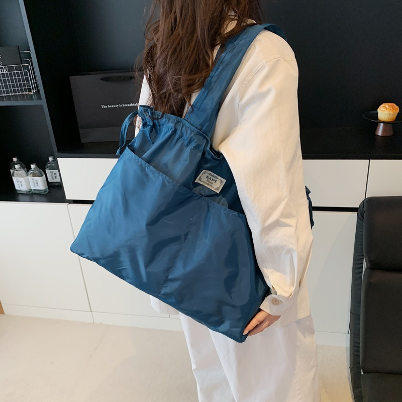 2026新款包包女包大容量托特包单肩包可折叠手提袋买菜包简约时尚细节图