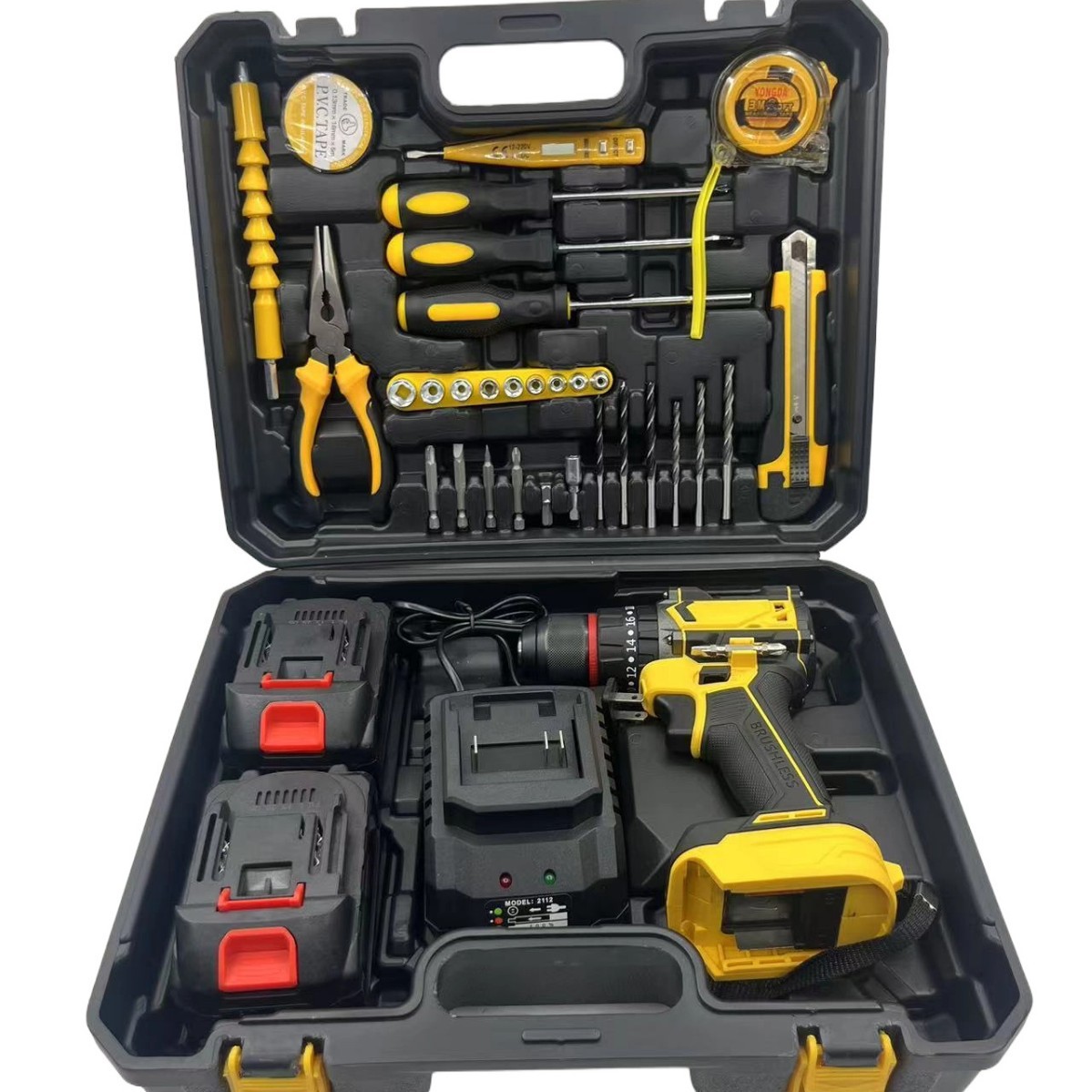 Hand-held drills, cross-border best-selling household multi-functional electric drills, rechargeable drills, electric screwdrivers, electric drill and electric tool sets Item Picture
