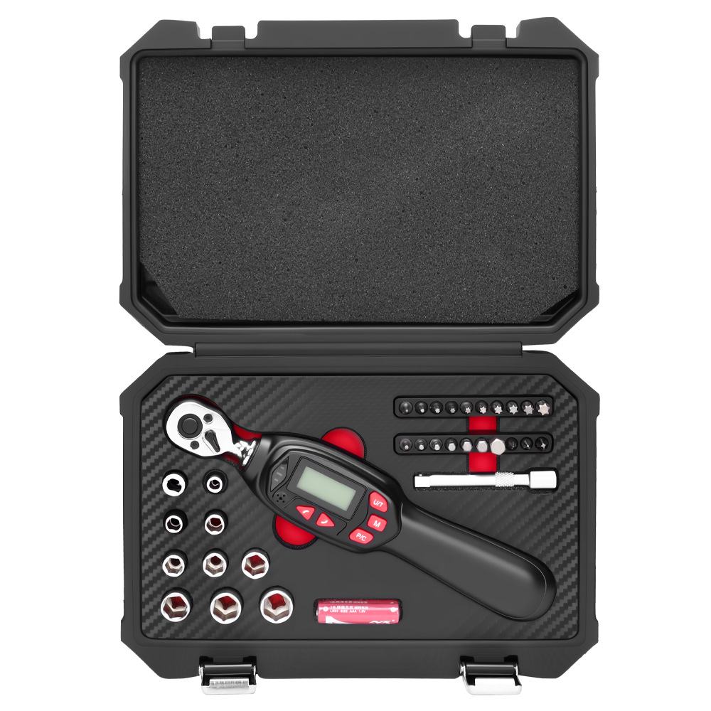 32-piece digital torque wrench set, preset torque wrench, complete set for auto repair, motorcycle spark plug repair Item Picture