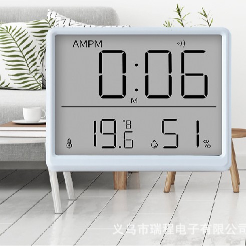 The YZ-8818 electronic thermometer and humidifier precisely displays the temperature and is an indoor desktop type thermometer and humidifier Item Picture