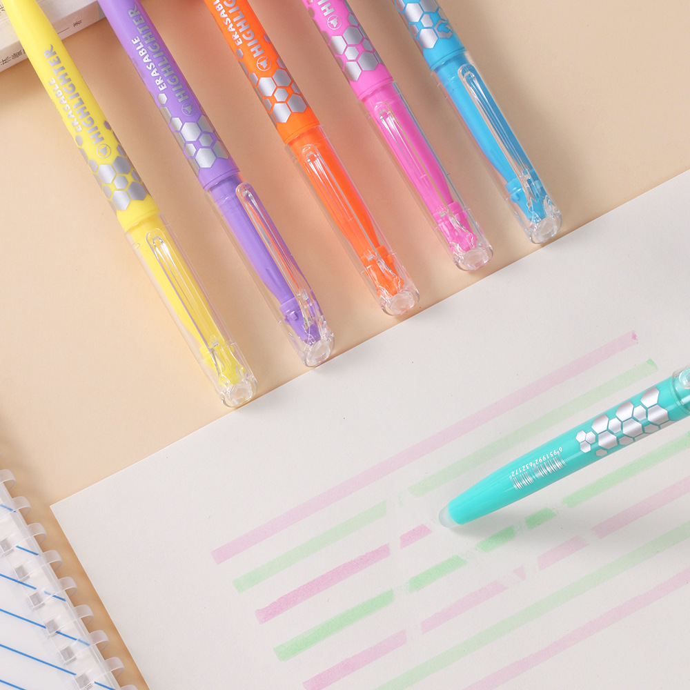 Cross-border exclusive Highlighter Erasable multi-color thermal friction fading marker pen Thermal erasable rubbing Highlighter Specification image