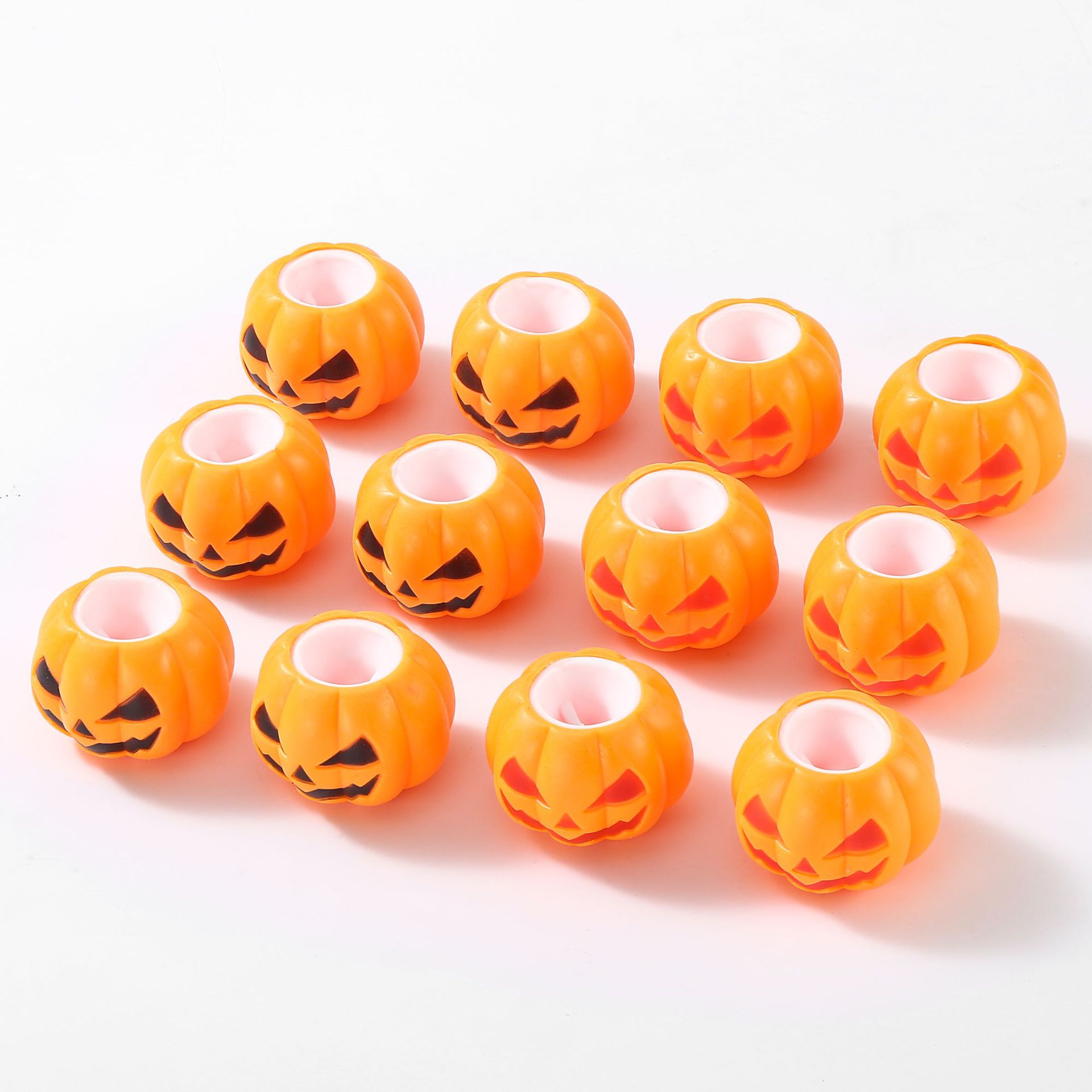 New Halloween Pumpkin Cup squeeze release toy TPR Stress-relieving Pumpkin Ghost Squirrel Pinch Lele Direct Sale Item Picture