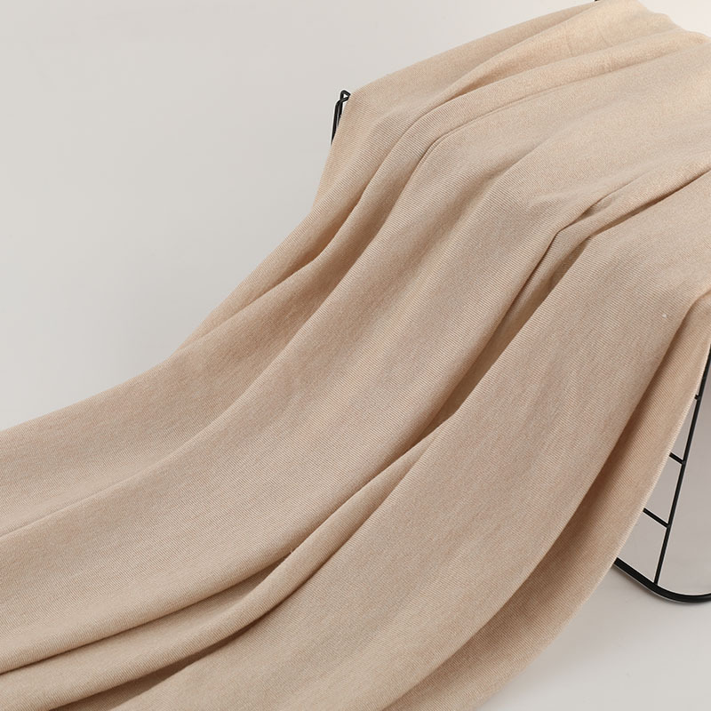 40s天丝羊毛莱赛尔T恤面料220g春秋弹力打底衫时装T恤针织布料细节图