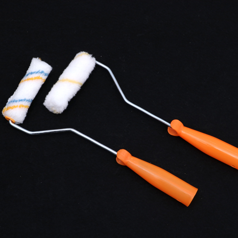 Wall painting roller brush: 4-inch 689 hot-melt cotton thread roller paint coating brush head, five-color bristle brush art paint Application Scenario