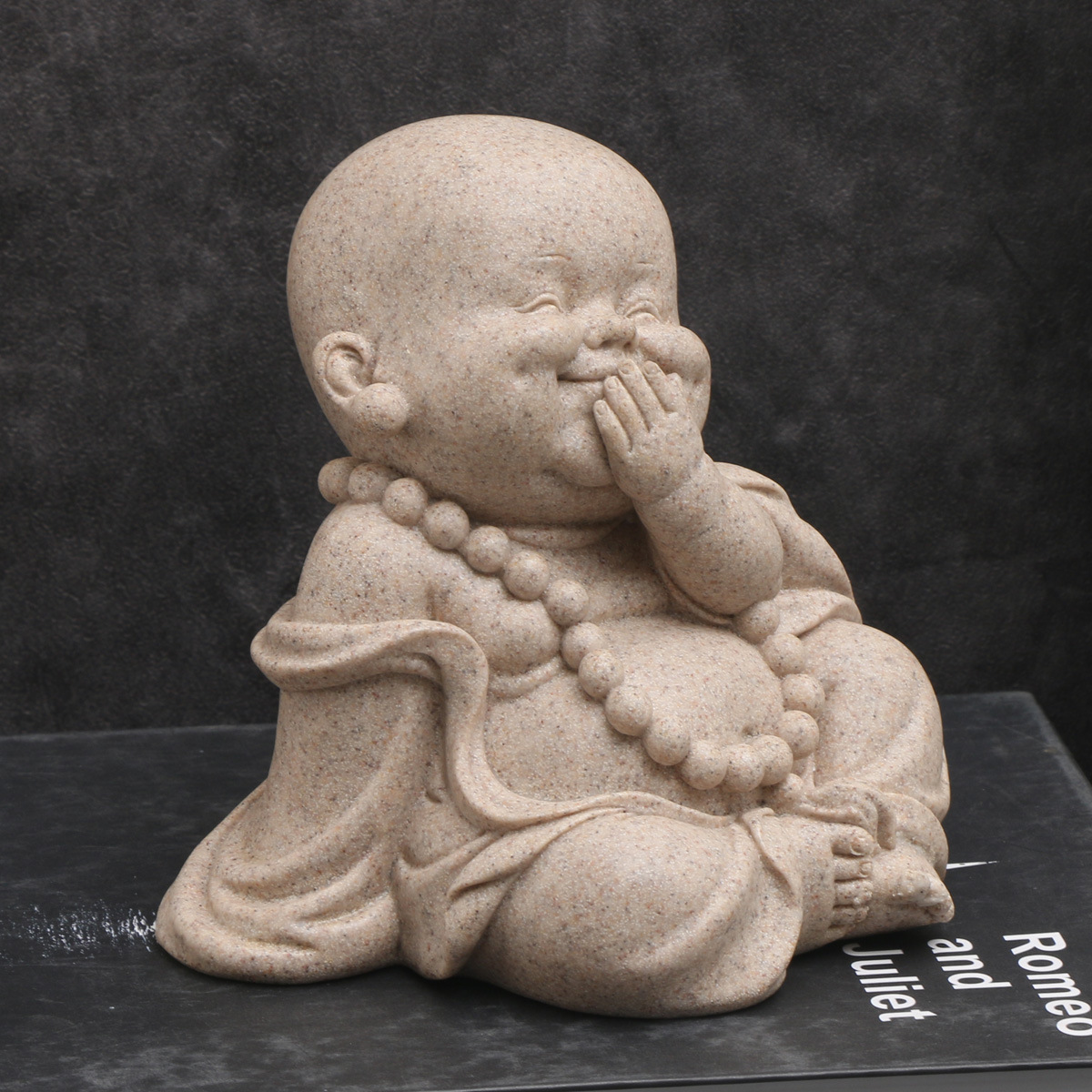Rural style decorative items, creative gifts, cross-border: Don't look, don't listen, don't say, Three don 'ts, Little Monk handicrafts, home ornaments details Picture