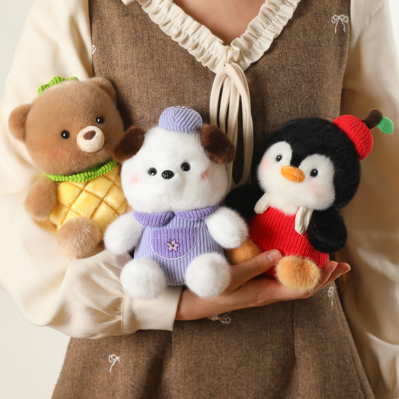 Scented Fruit Fruit Palm Treasure Series Fruit Penguin Bear Stress-relieving Plush Toy Doll Table for soft and cute children Specification image