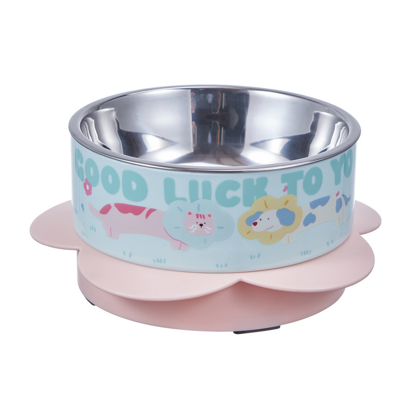 Pet food bowl, pet supplies, feeding bowl, pet bowl, pet feeding bowl, pet water dispenser, durable and anti-slip pet food bowl set Item Picture