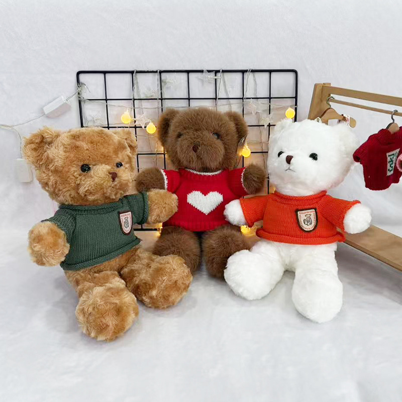 Cross-border bear dolls, hug bears, play house, teddy bear plush toys, children's birthday gifts, throw pillows, dolls