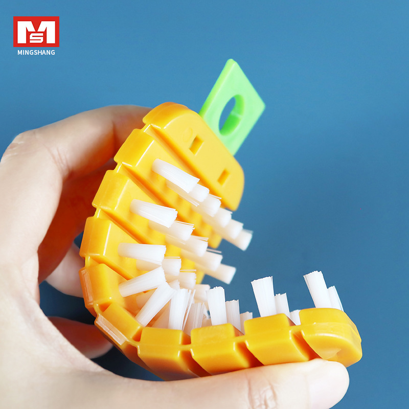 Japanese MS-2030 convenient vegetable brush, fruit cleaning and stain removal brush, kitchen vegetable, fruit, melon, potato and radish brush Specification image