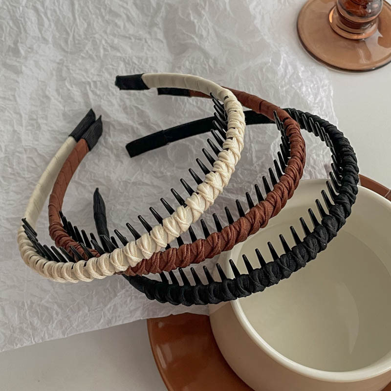 Hair band for women, high head pressure hair band, anti-slip and anti-breakage hair band for washing face, simple women's autumn and winter hair clip headwear