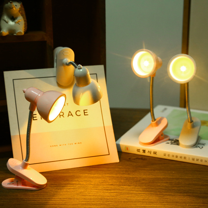 Cross-border book clamping lamp, eye-protecting reading lamp, bed reading lamp, student dormitory night light, charging clip lamp Specification image