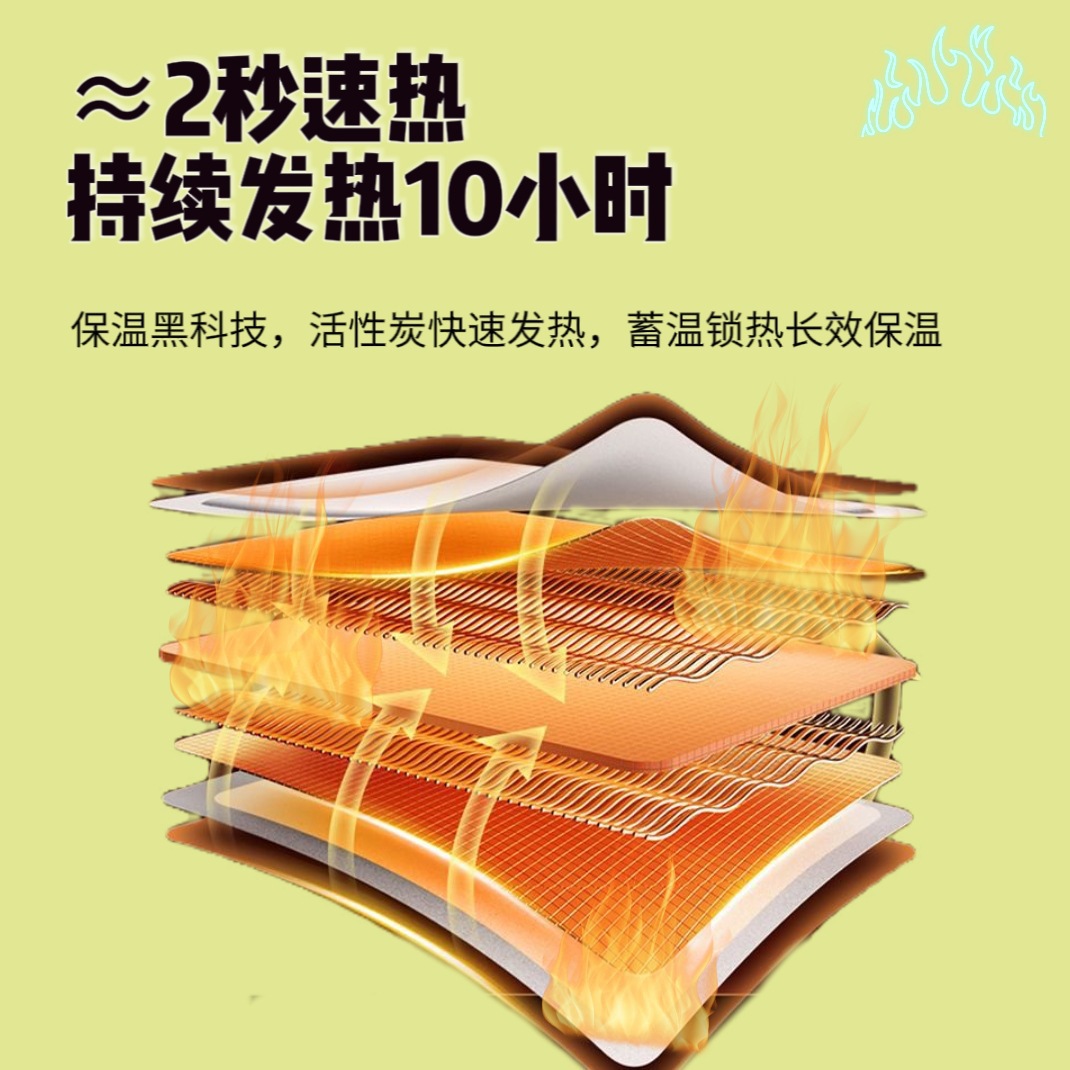 Heating patch, warm patch, mugwort and motherwort warming patch, cartoon style warm baby patch, self-heating, warm and cold-proof warm baby Specification image