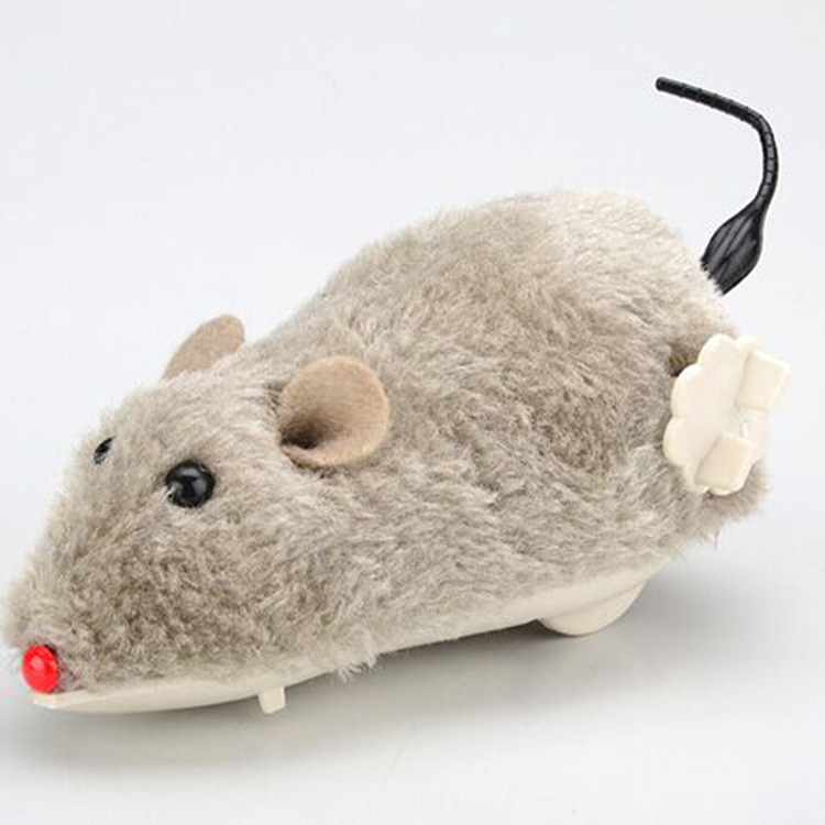 Wholesale of plush simulation mouse pet cat toys, wind-up and wound fun self-entertainment cat toys, pet supplies