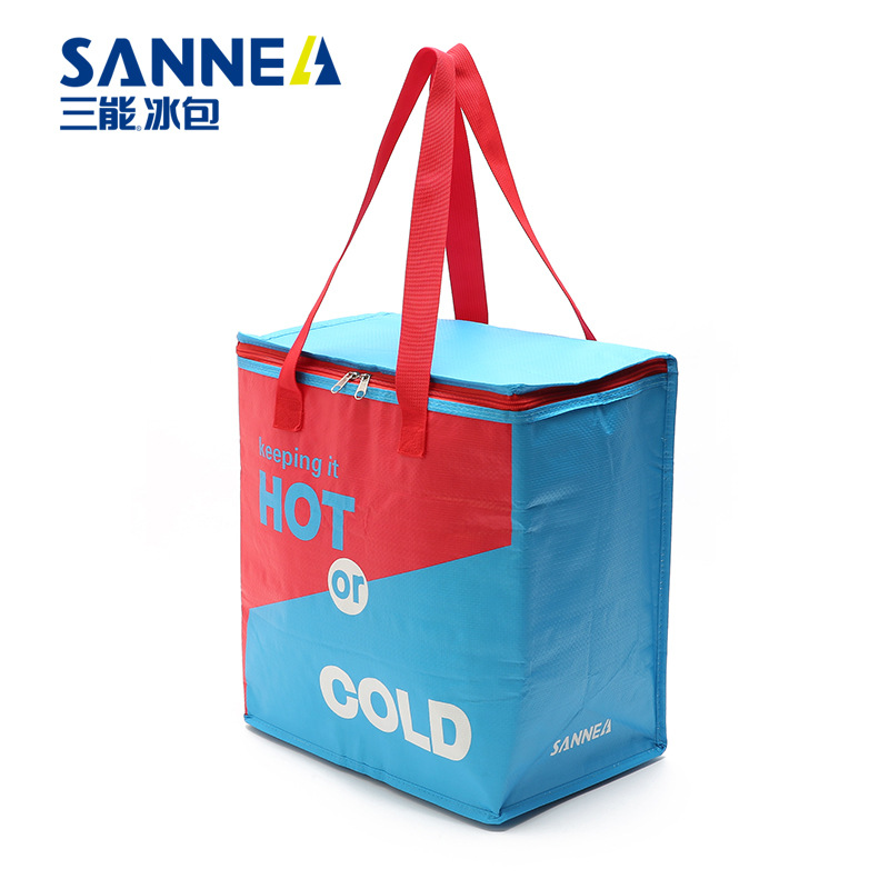 New woven fabric hand-held insulated bags, outdoor picnic bento bags, laminated insulated bags, ice packs are in stock and available for wholesale Item Picture