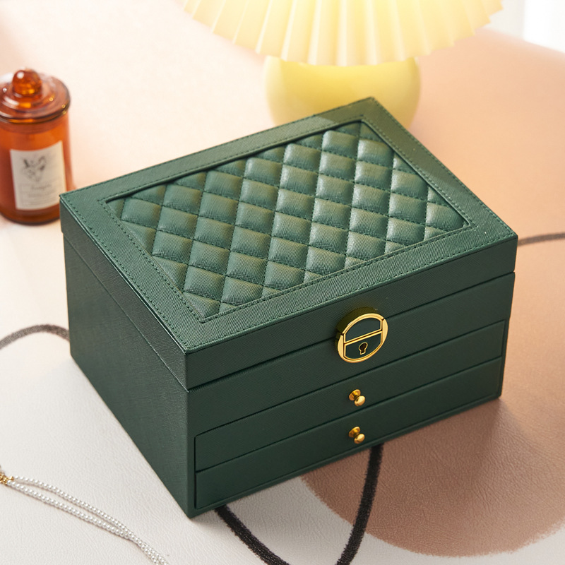 Cosmetics storage box, dressing table, lipstick and skin care products, dust-proof large-capacity storage box, desktop accessory storage box details Picture