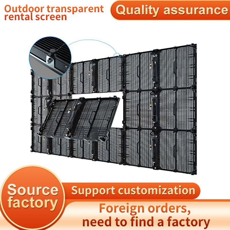 LED display manufacturers supply outdoor grid rental screens, transparent screens, special-shaped vehicle-mounted high-definition advertising screens Application Scenario