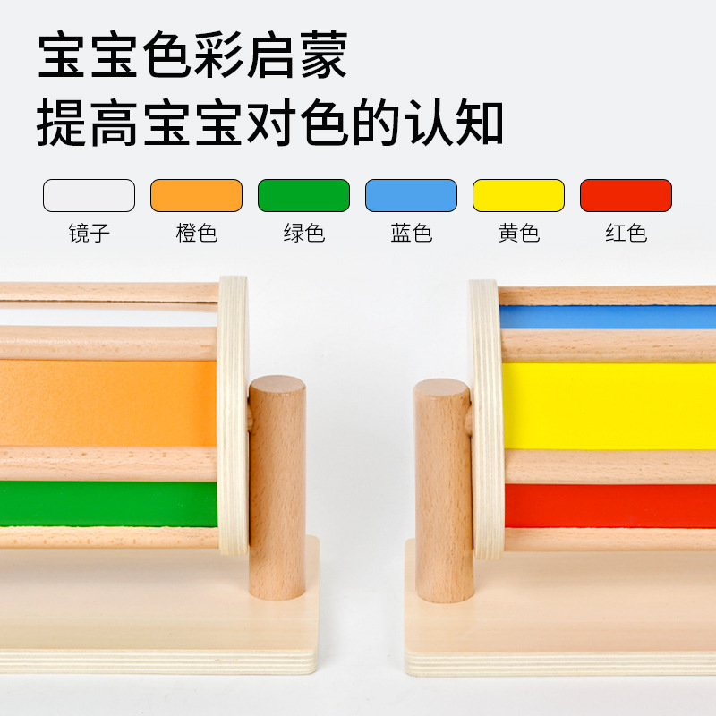 跨境新品蒙氏教具蒙台蒙特梭利木制纺织鼓早教趣味玩具幼儿园益智细节图