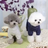 Pet striped sweaters, pet clothing, cat and dog clothes, spring and summer pet and dog clothes, pet accessories, pet clothing sets Application Scenario