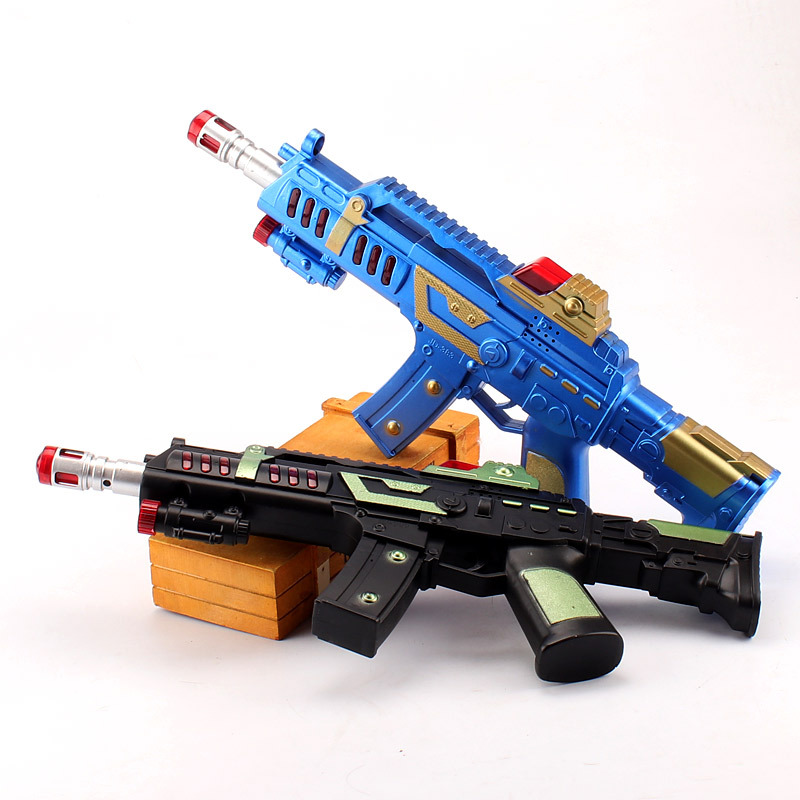 红外线电动语音枪 电动玩具枪 带音乐灯光儿童男孩益智玩具批发详情图3