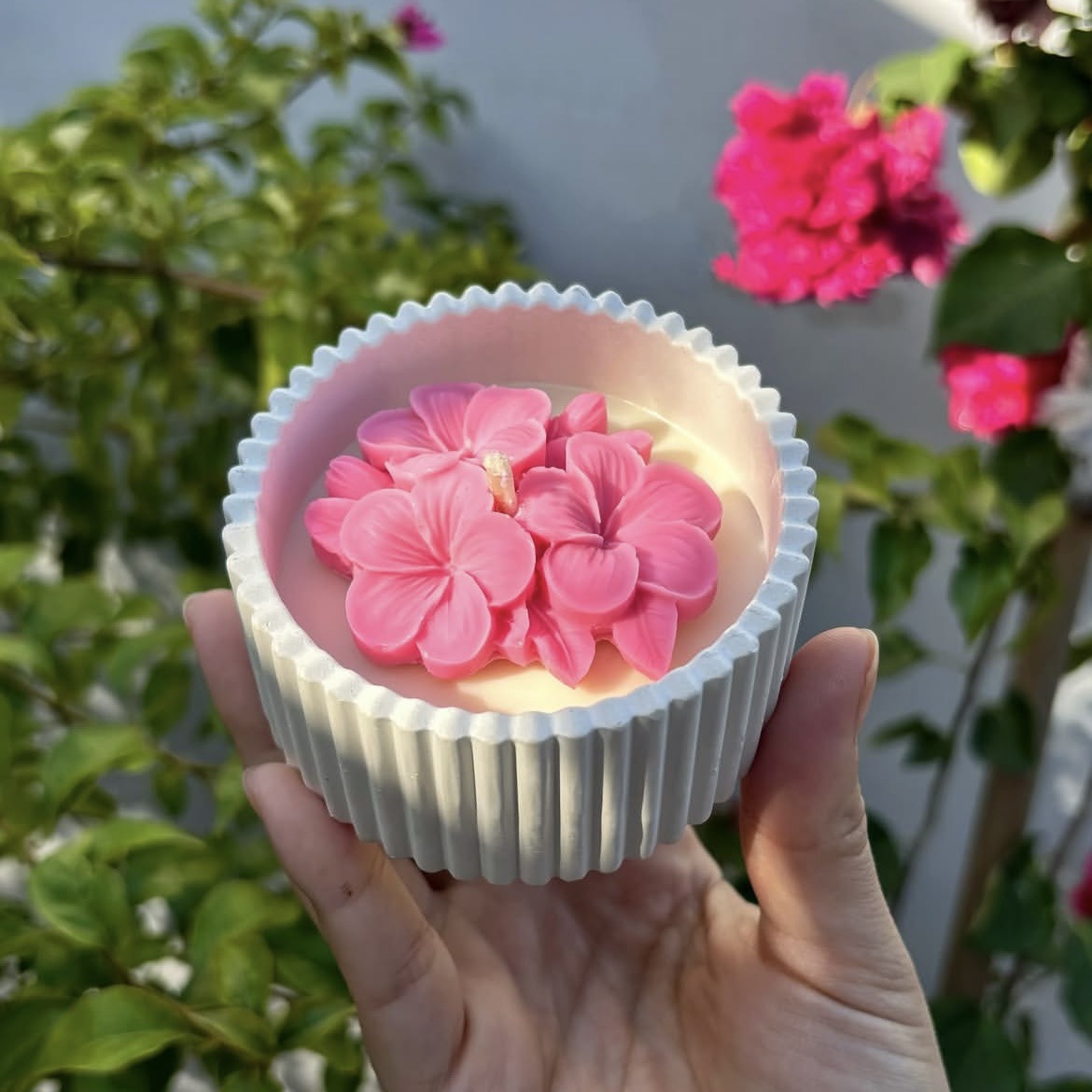 花朵造型香薰蜡烛无烟创意婚礼伴手礼生日礼品家居香氛摆件批发