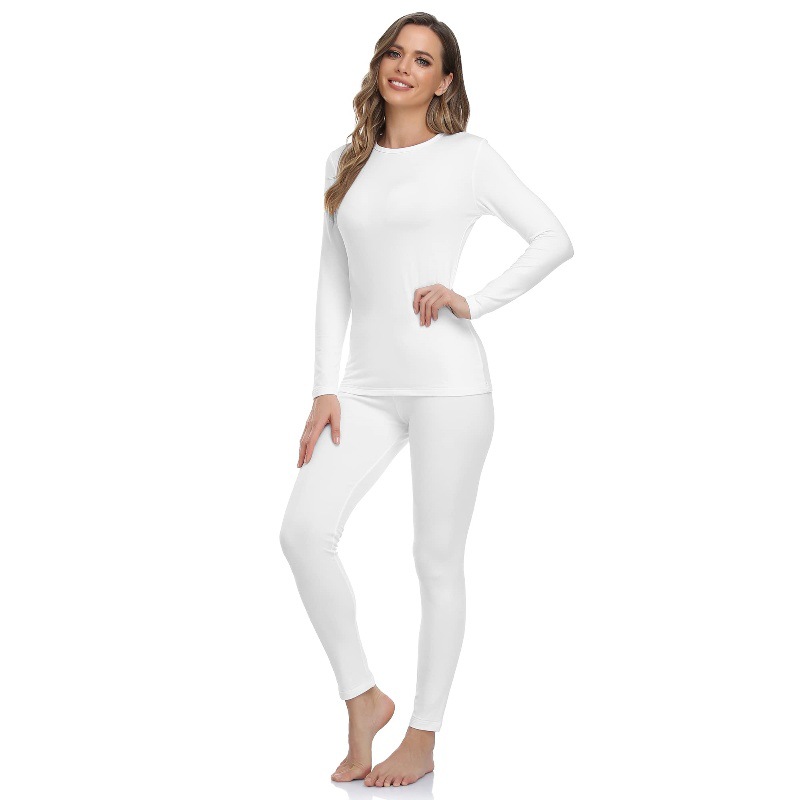 A cross-border bestseller, a two-piece set of soft and cold-resistant long thermal underwear for women in spring, autumn and winter details Picture