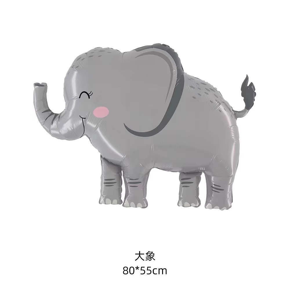 铝膜生日气球玩具/玩偶服/户外运动球/汽球摆摊/气球狗带轮子白底实物图