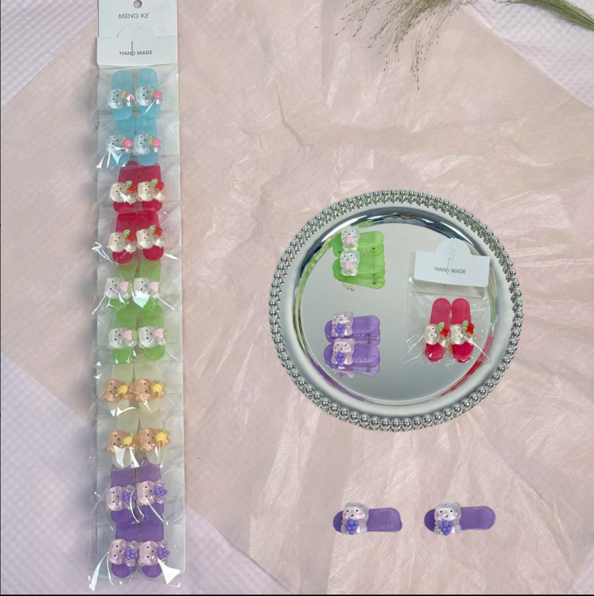 发夹/发卡/儿童发夹/抓夹/植绒产品图