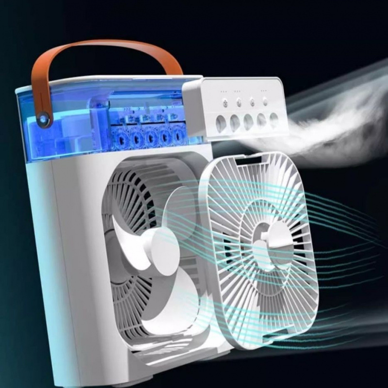 Wholesale of Xiaomi Grain five-hole spray fans for home, office, desktop, student dormitory atomization humidifiers and cold air fans Application Scenario