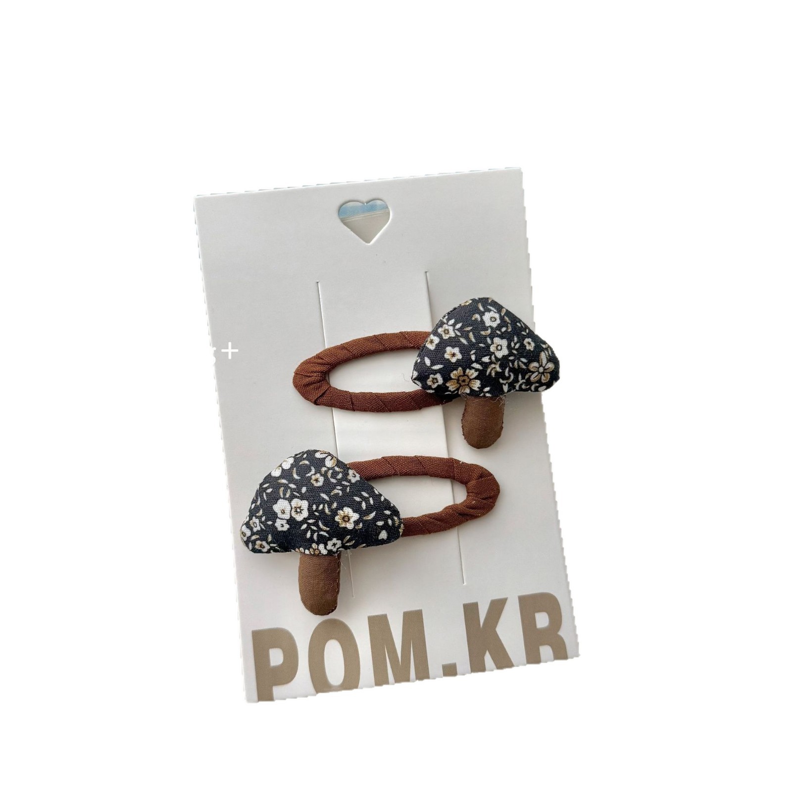New Korean cartoon mushroom children's hairpin, forest-style sweet bangs side clip, Bye bye baby ponytail hair band Item Picture