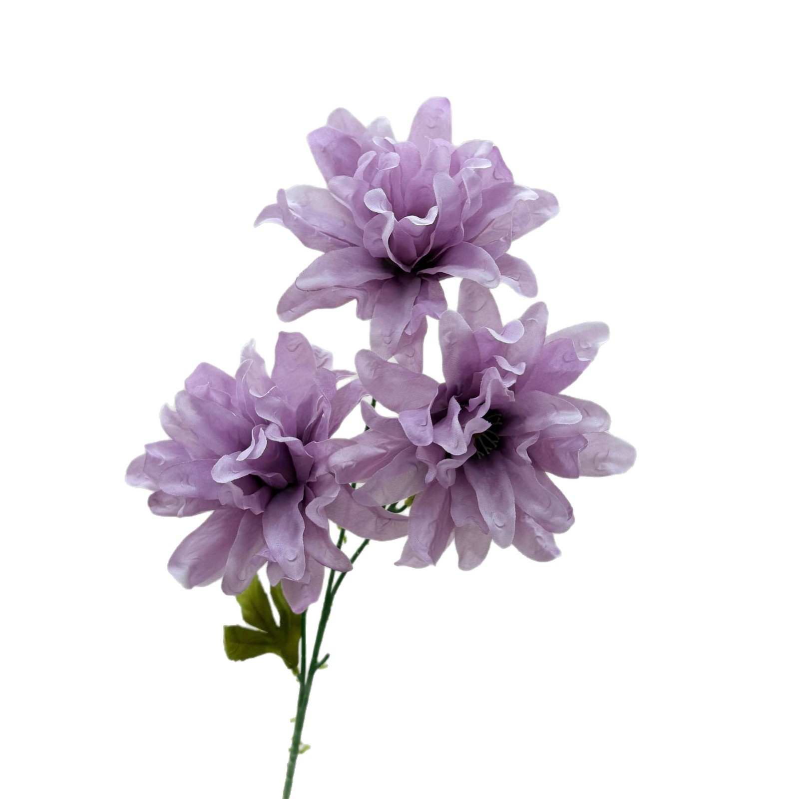 3头紫兰花婚庆仿真花婚礼堂布置装修路引花地排花仿真花场景布置白底实物图